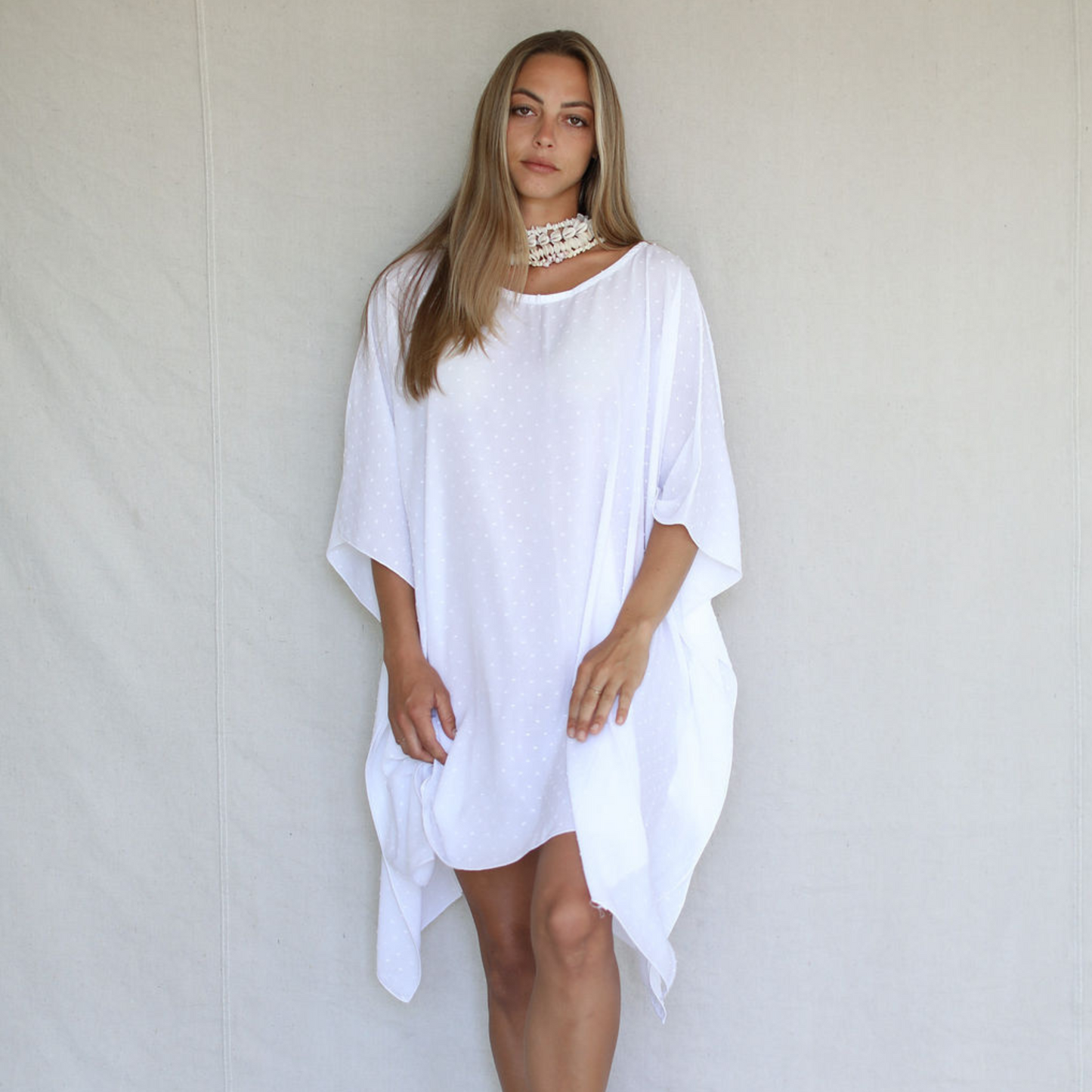 Swiss Dot Lounge Dress