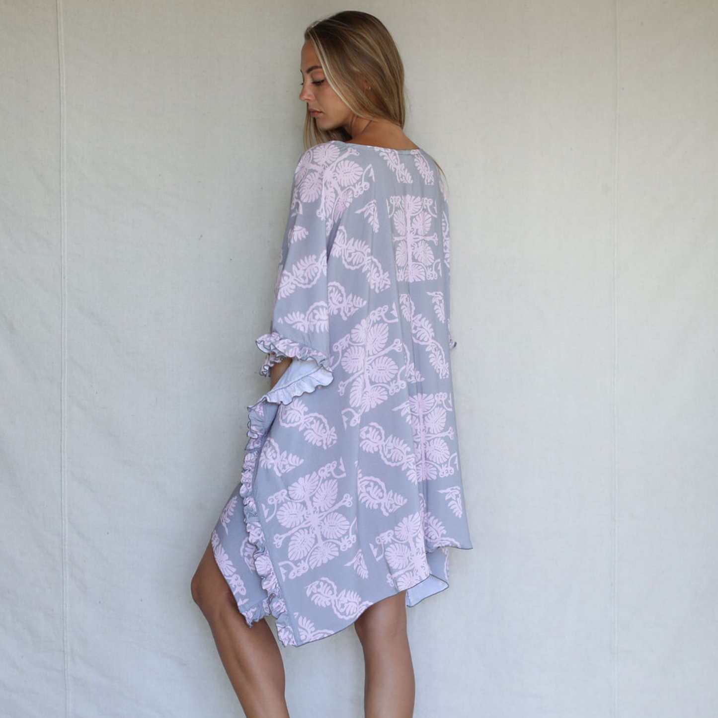 Light Poi & Guava Patchwork Lounge Dress