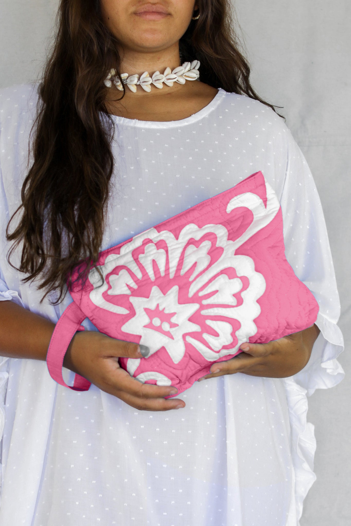 The Quilted Clutch in Vintage Flower