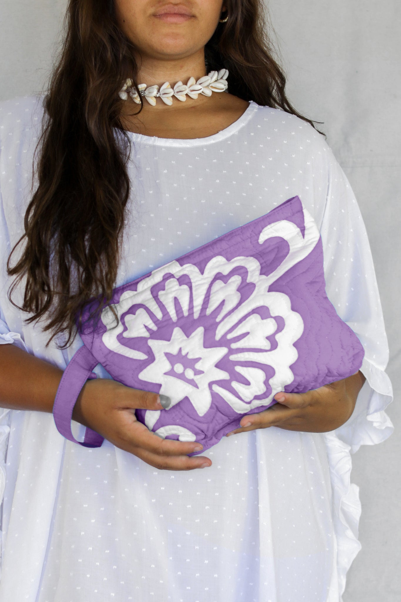 The Quilted Clutch in Vintage Flower