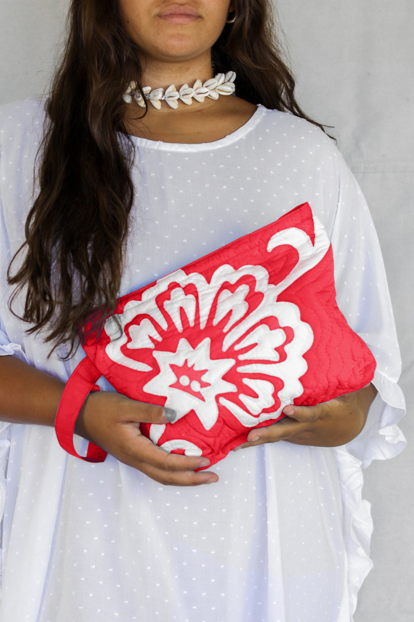 The Quilted Clutch in Vintage Flower