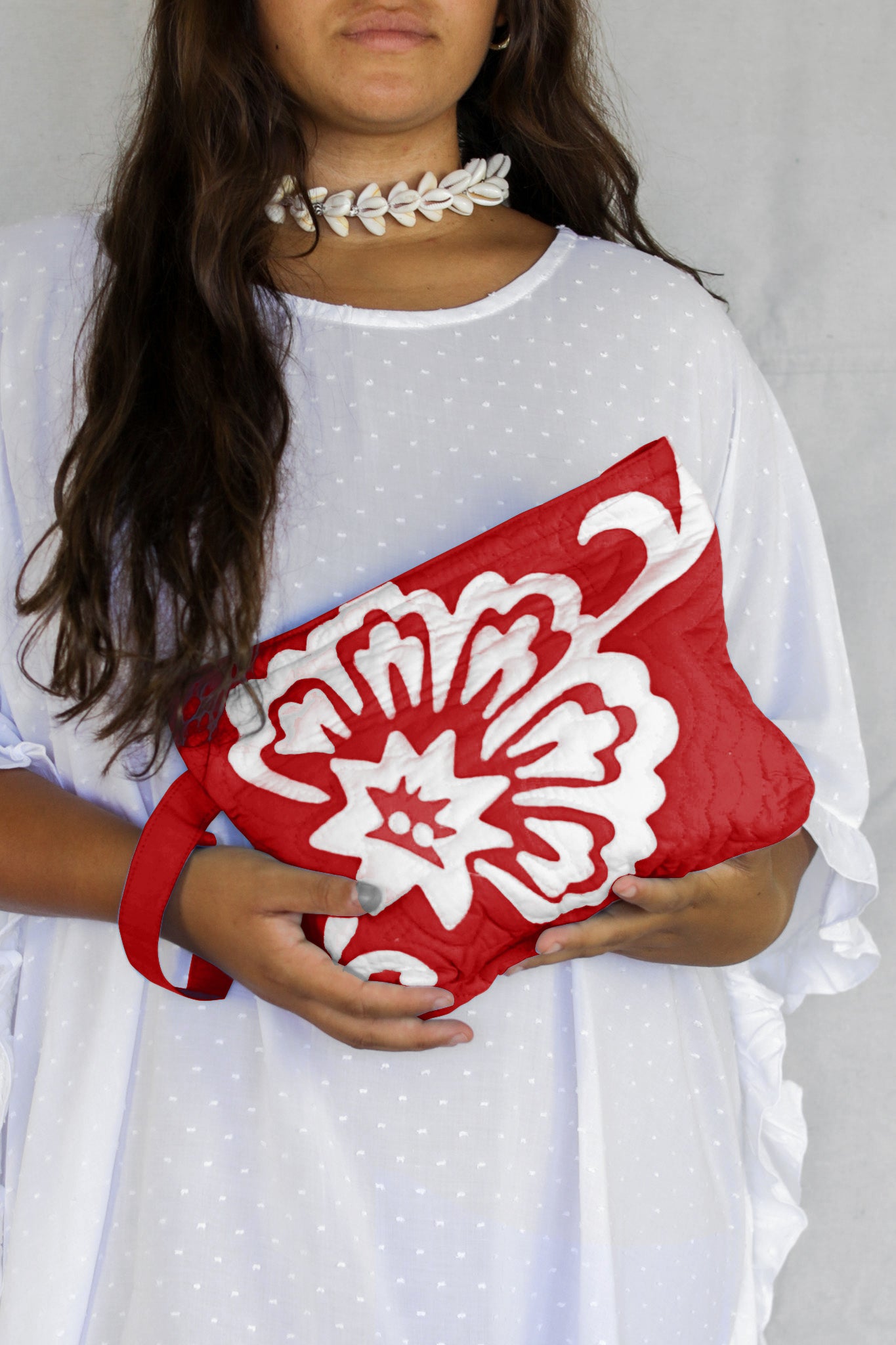 The Quilted Clutch in Vintage Flower