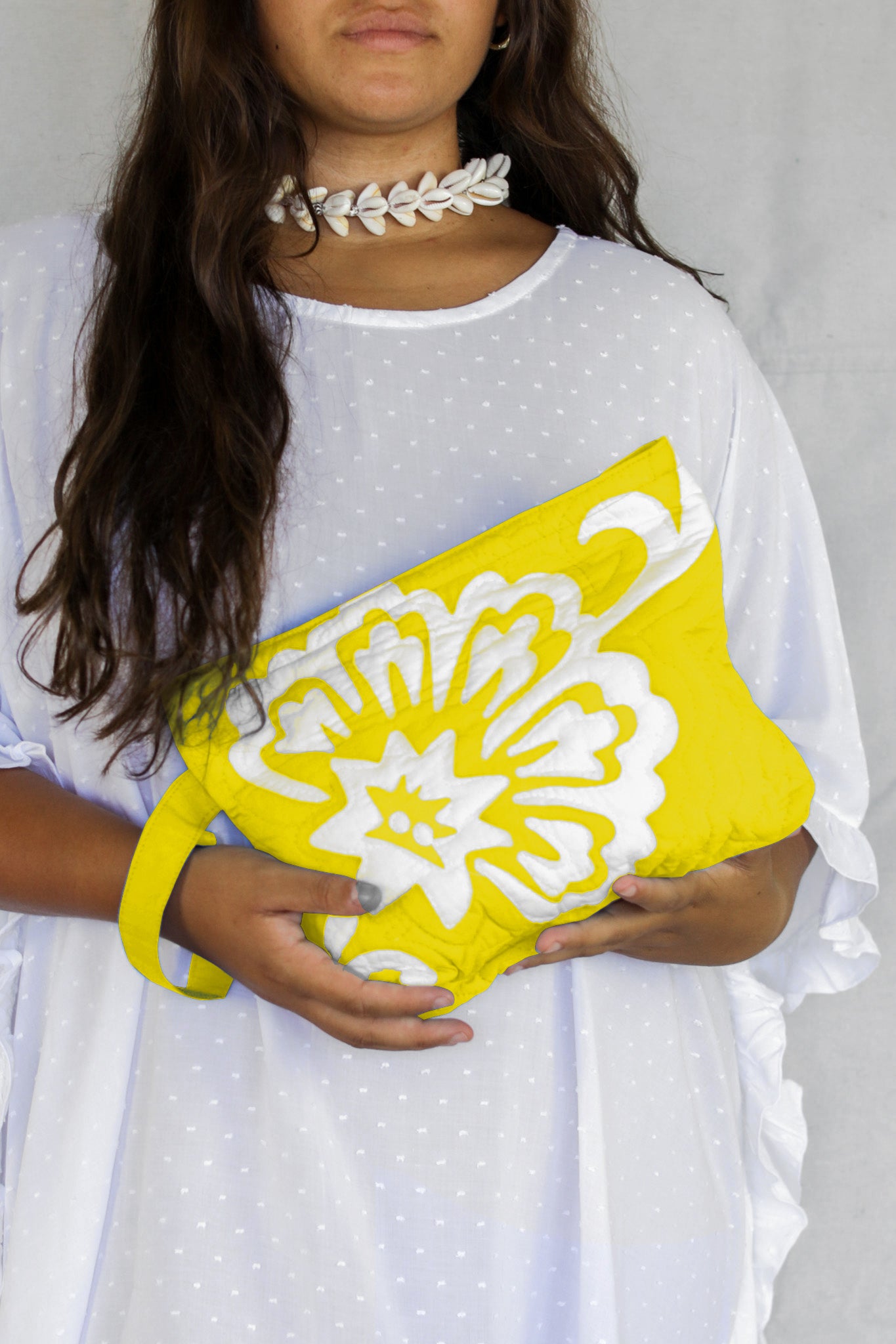 The Quilted Clutch in Vintage Flower
