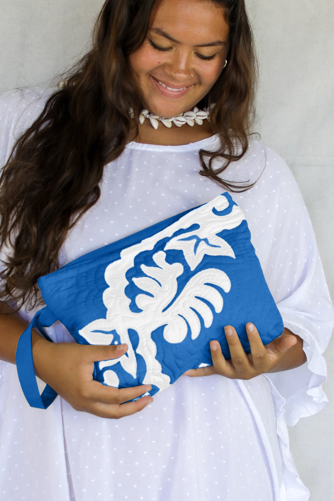 The Quilted Clutch in Woodrose
