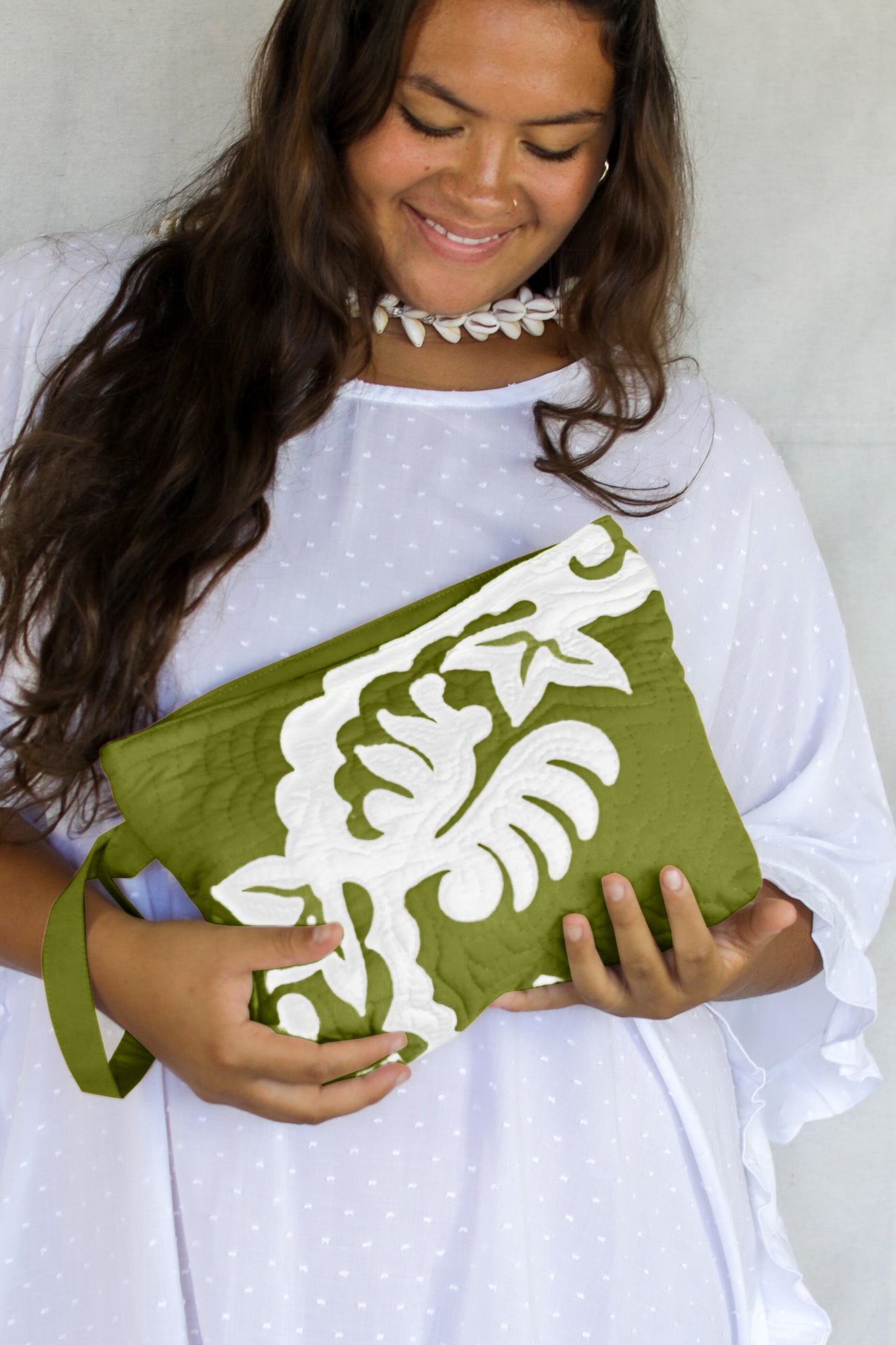 The Quilted Clutch in Woodrose