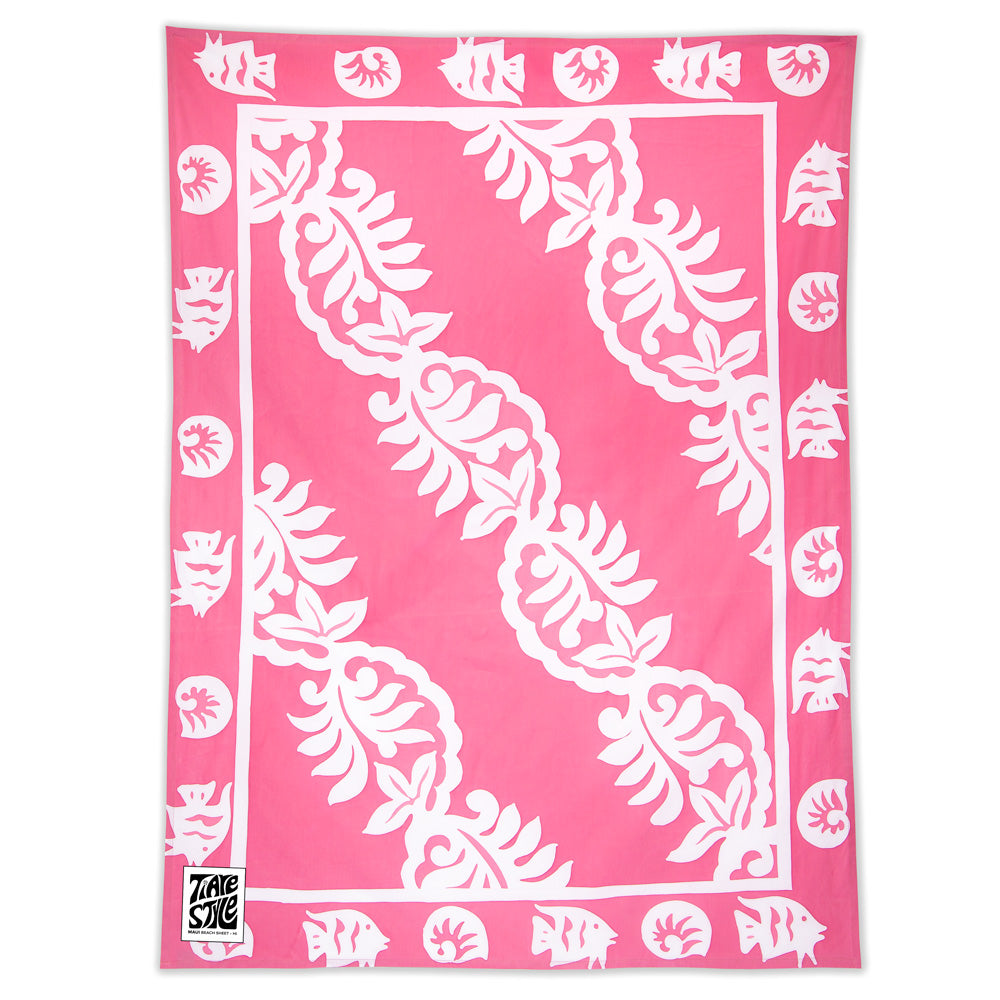 The Maui Beach Sheet in Woodrose