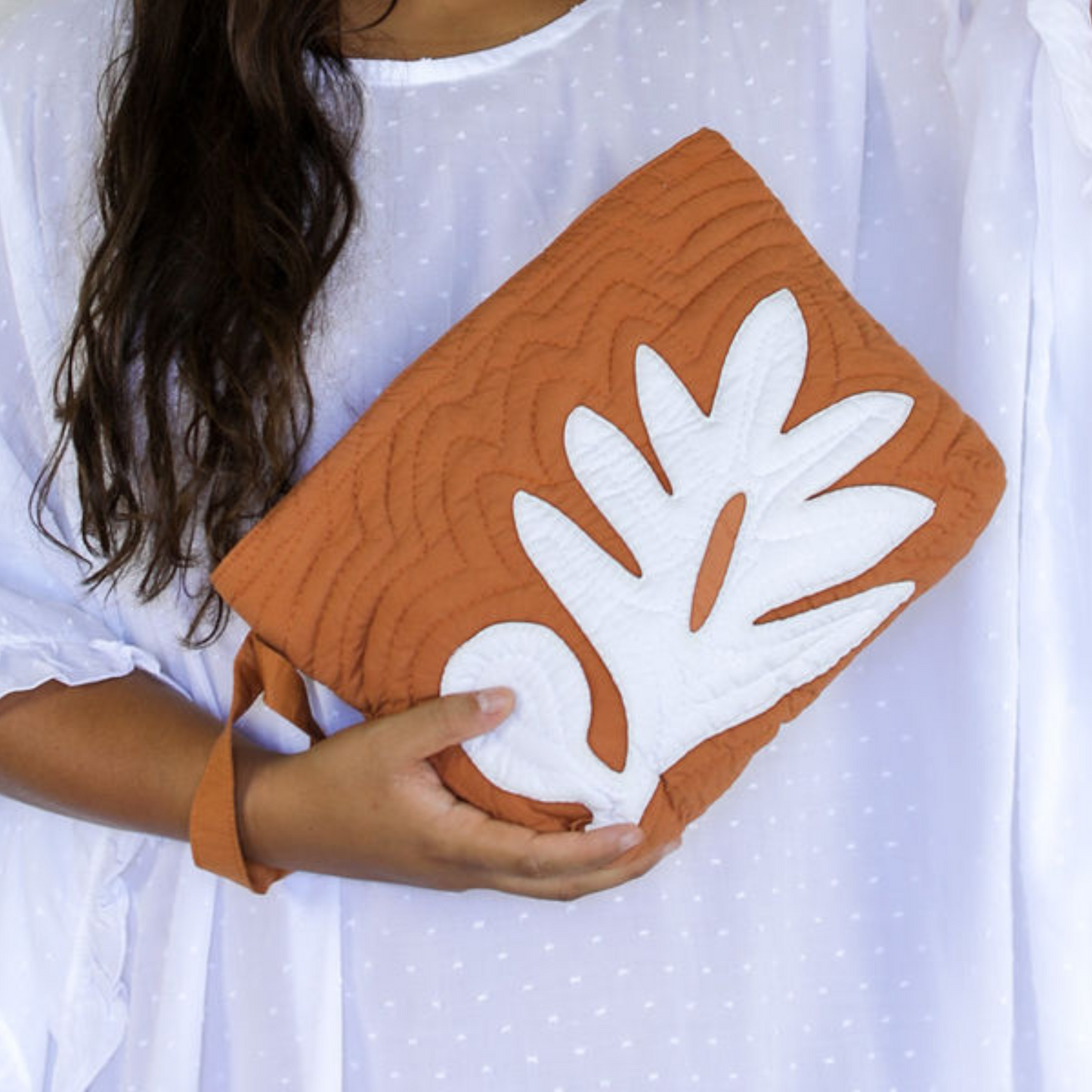 The Quilted Clutch in Ulu