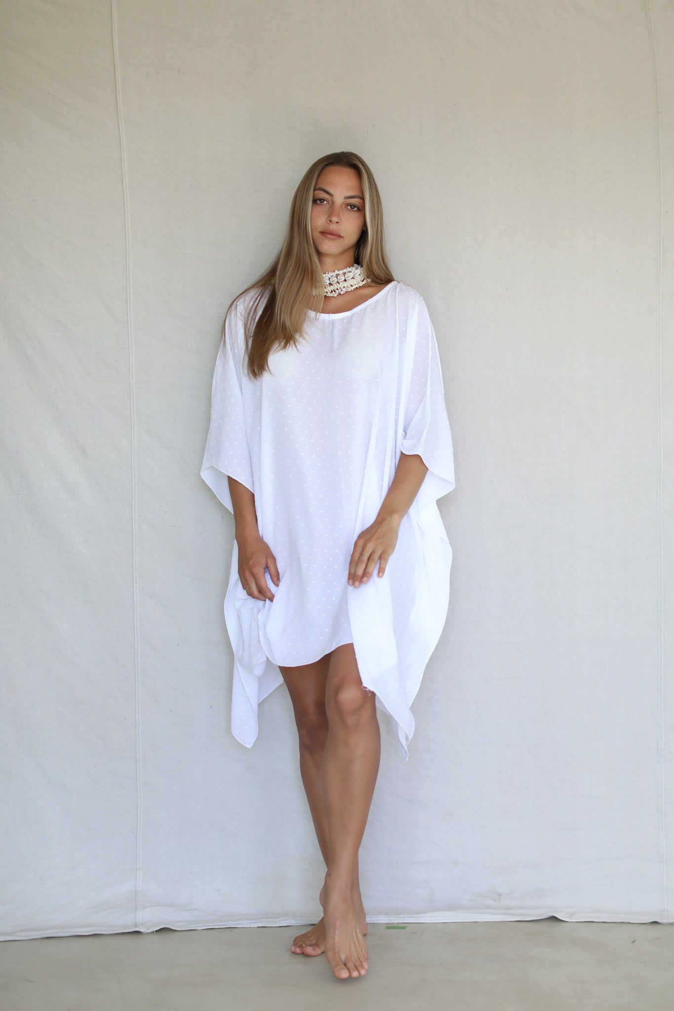Swiss Dot Lounge Dress